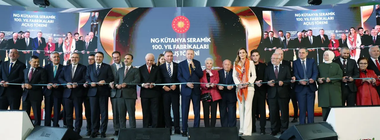 NG KÜTAHYA SERAMİK ‘’100. YIL FABRİKALARI’’ CUMHURBAŞKANI RECEP TAYYİP ERDOĞAN TARAFINDAN AÇILDI